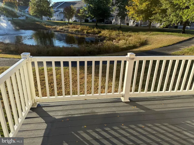 a balcony with view of lake