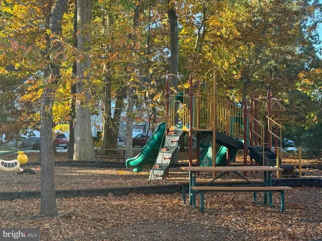 a view of outdoor space with garden and trees