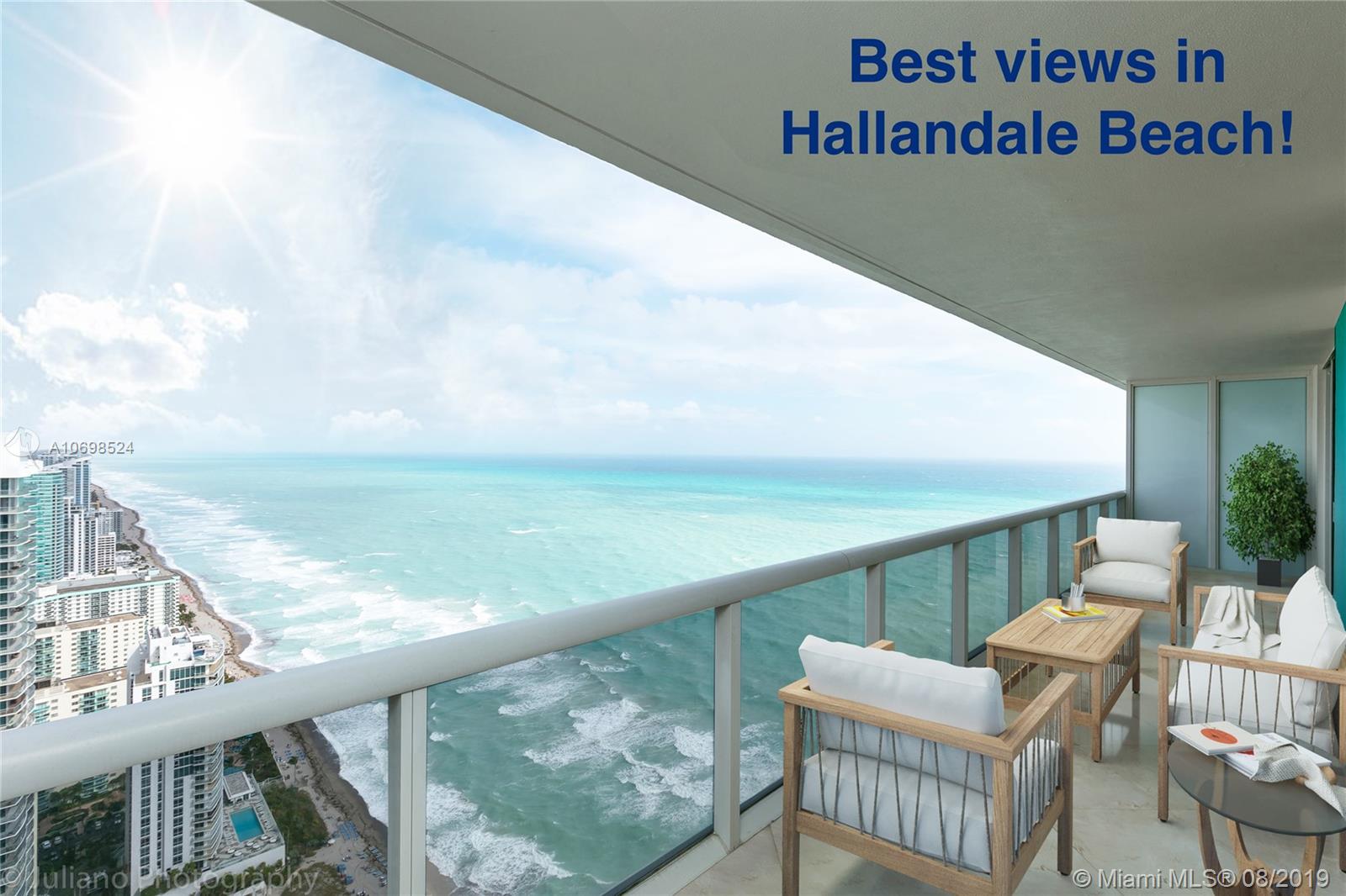Live on top of the world and marvel at the never ending views of the Atlantic Ocean from this enormous balcony! Virtually staged