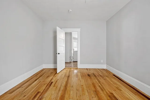 a view of wooden floor in a room