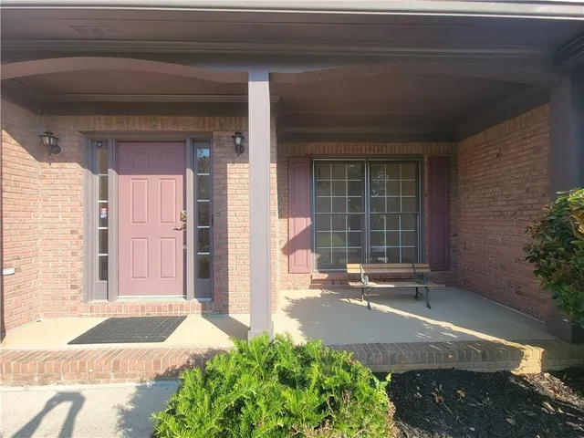 a front view of a house