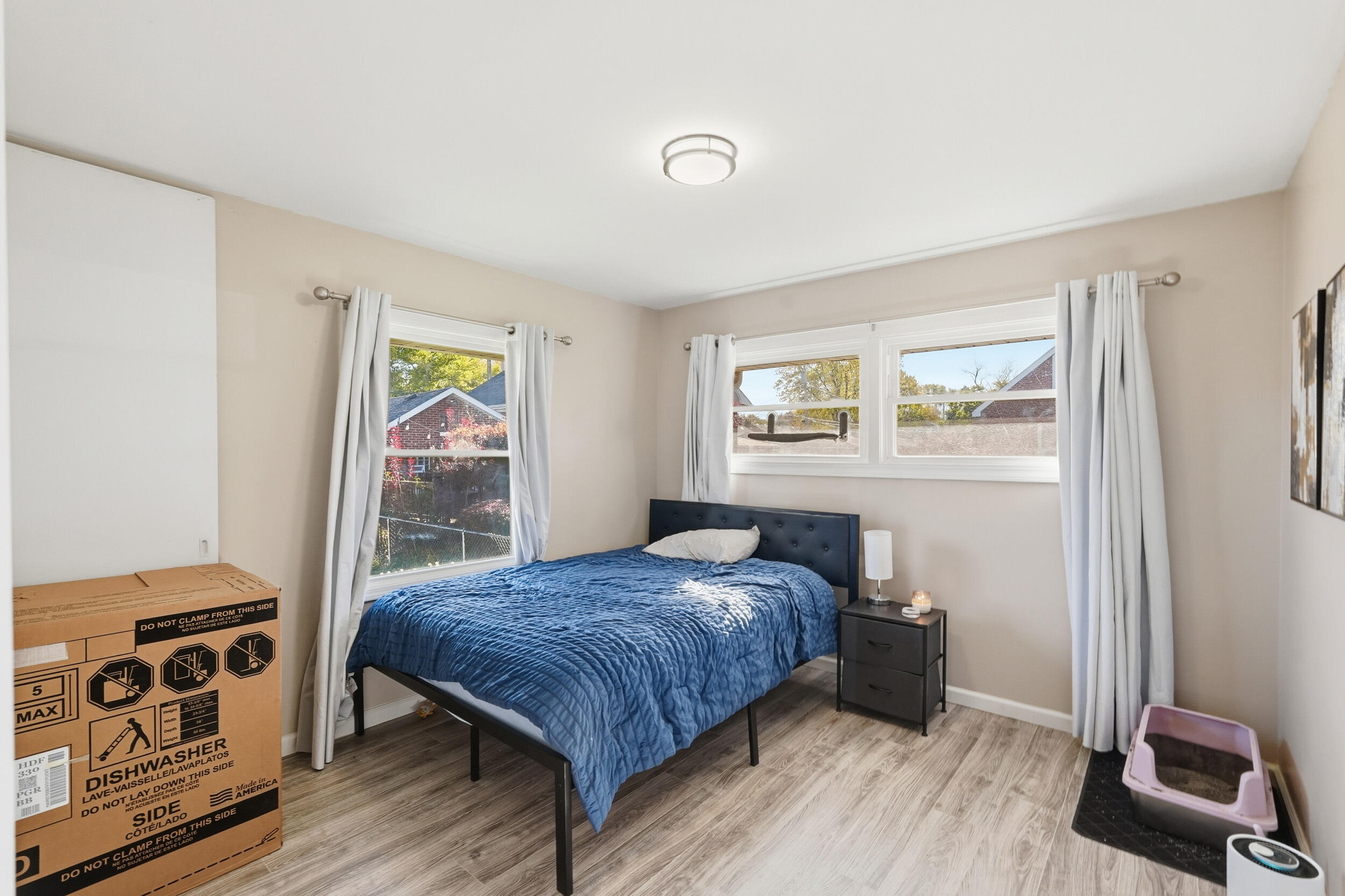 3737 Fillmore Street Gary, IN 46408 - Photo 12 of 19 a bedroom with a bed and a window