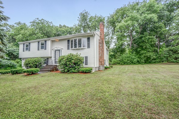 24 Fredrickson Road Billerica, MA 01821 - Photo 1 of 20 a view of a backyard with potted plants and large trees