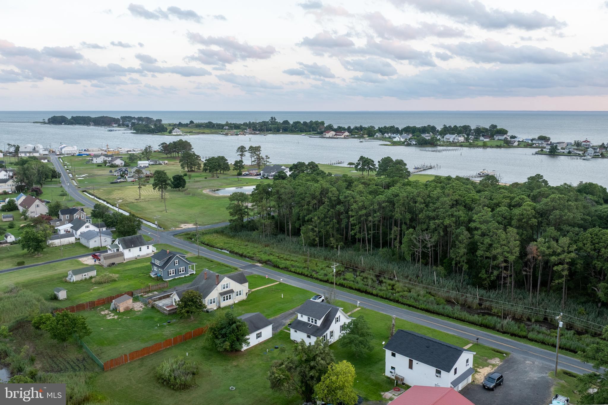2539 Old House Point Road Fishing Creek, MD 21634 - Photo 27 of 33 an aerial view of a city with mountains