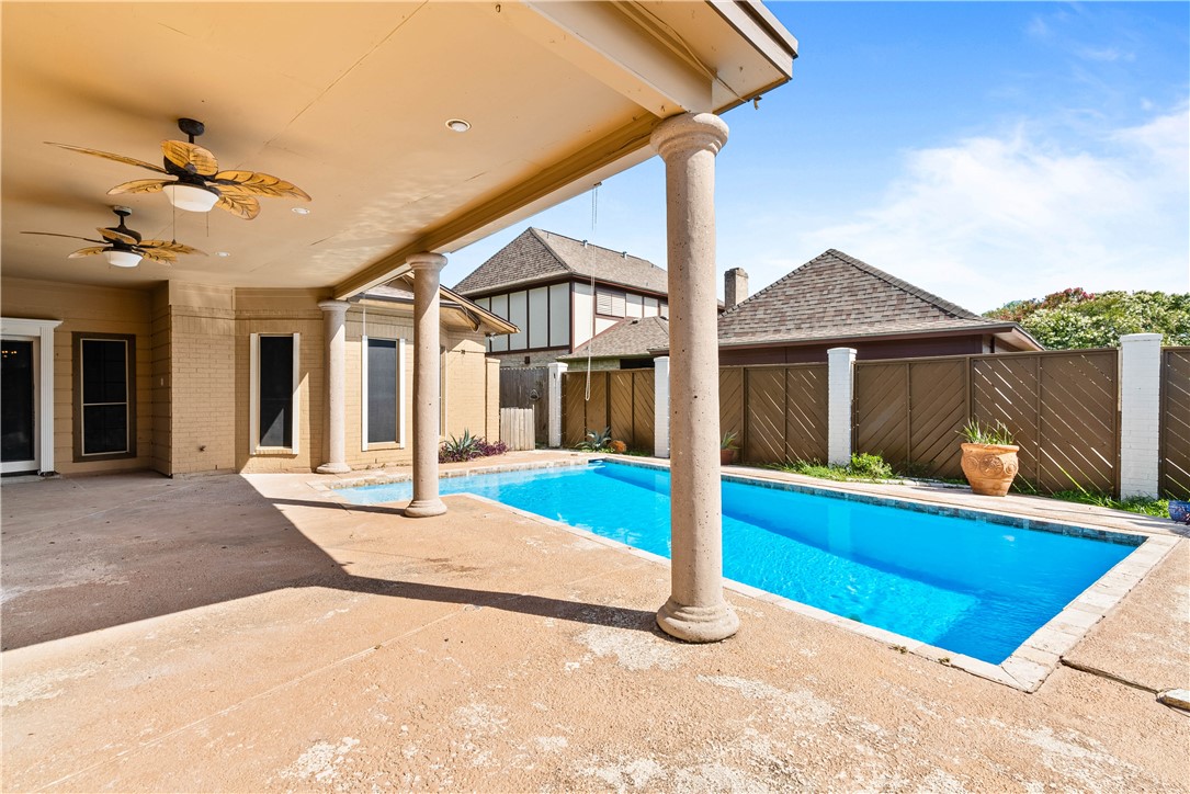7009 Bevington Drive Corpus Christi, TX 78413 - Photo 34 of 34 a view of a house with backyard and porch