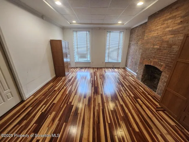 a view of wooden floor in a room