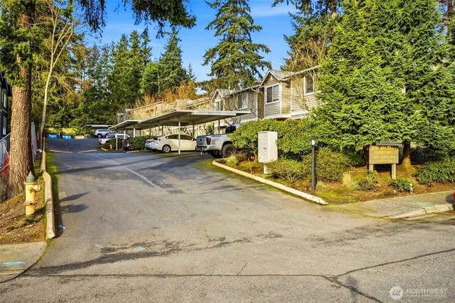 front view of a building with a yard