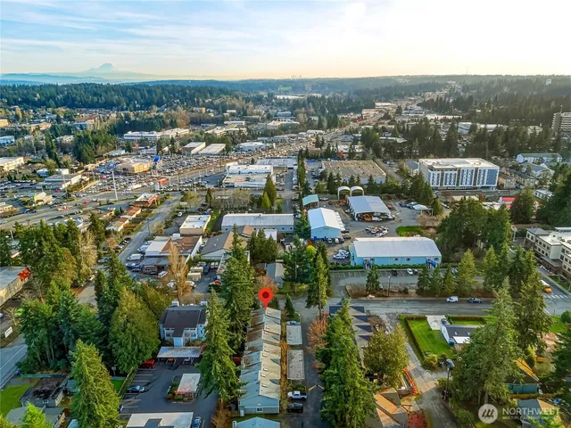 an aerial view of a city with lots of residential buildings