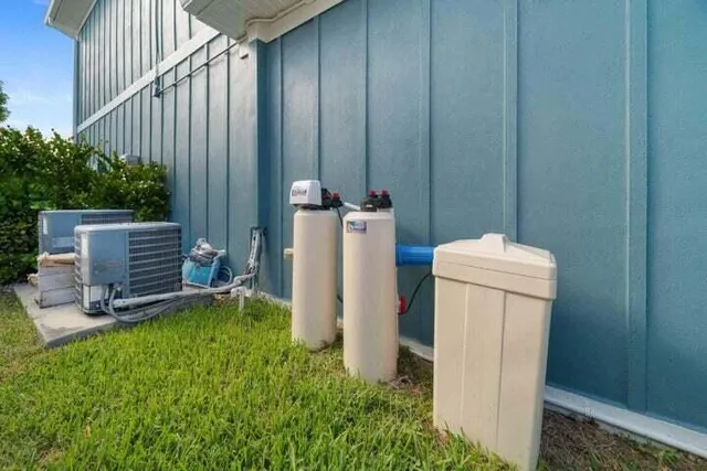 swimming pool view with a outdoor seating space