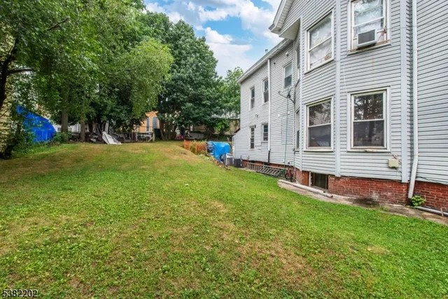 a view of a room with wooden door