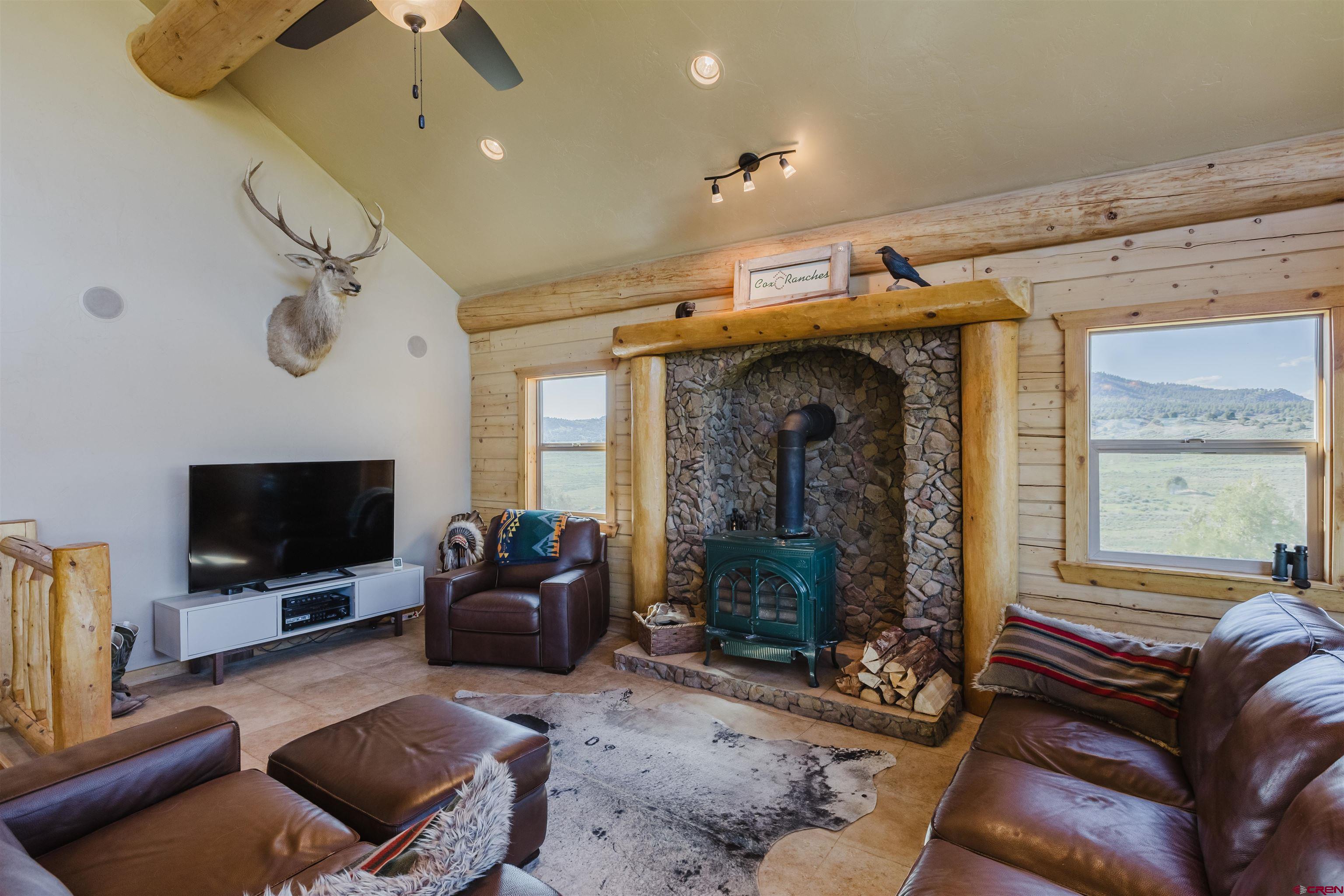 2439 County Road 359 Pagosa Springs, CO 81147 - Photo 14 of 45 a living room with furniture and a flat screen tv