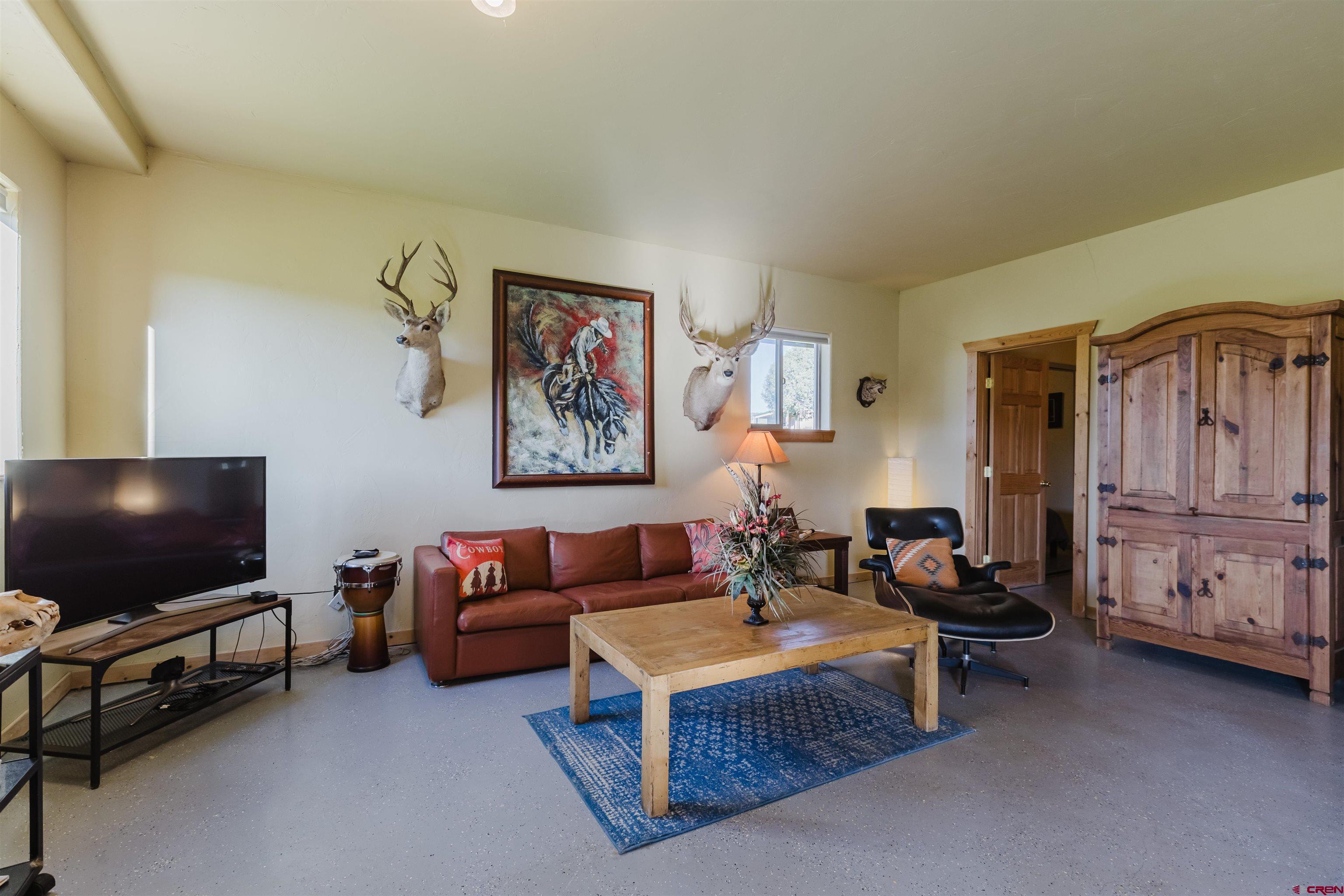 2439 County Road 359 Pagosa Springs, CO 81147 - Photo 35 of 45 a living room with furniture and a flat screen tv