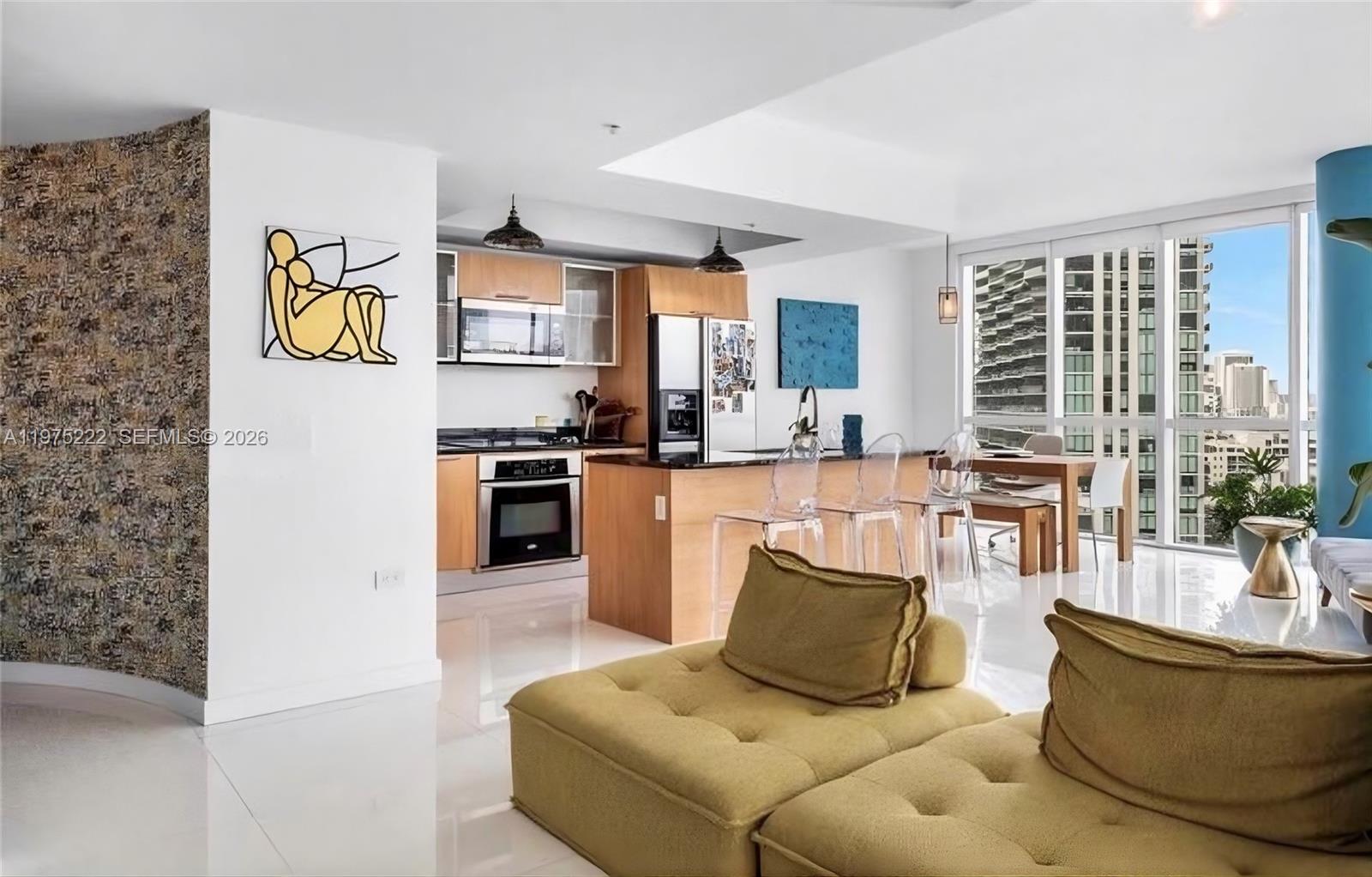 480 Northeast 30th Street, Unit 1607 Miami, FL 33137 - Photo 7 of 25 Living Room