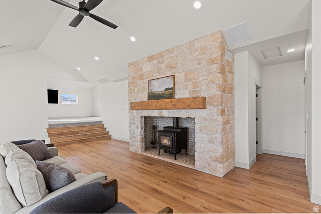 2920 West Temple Cyn Road Laketown, UT 84038 - Photo 22 of 69 Extra large capacity quadra-fire wood burning stove