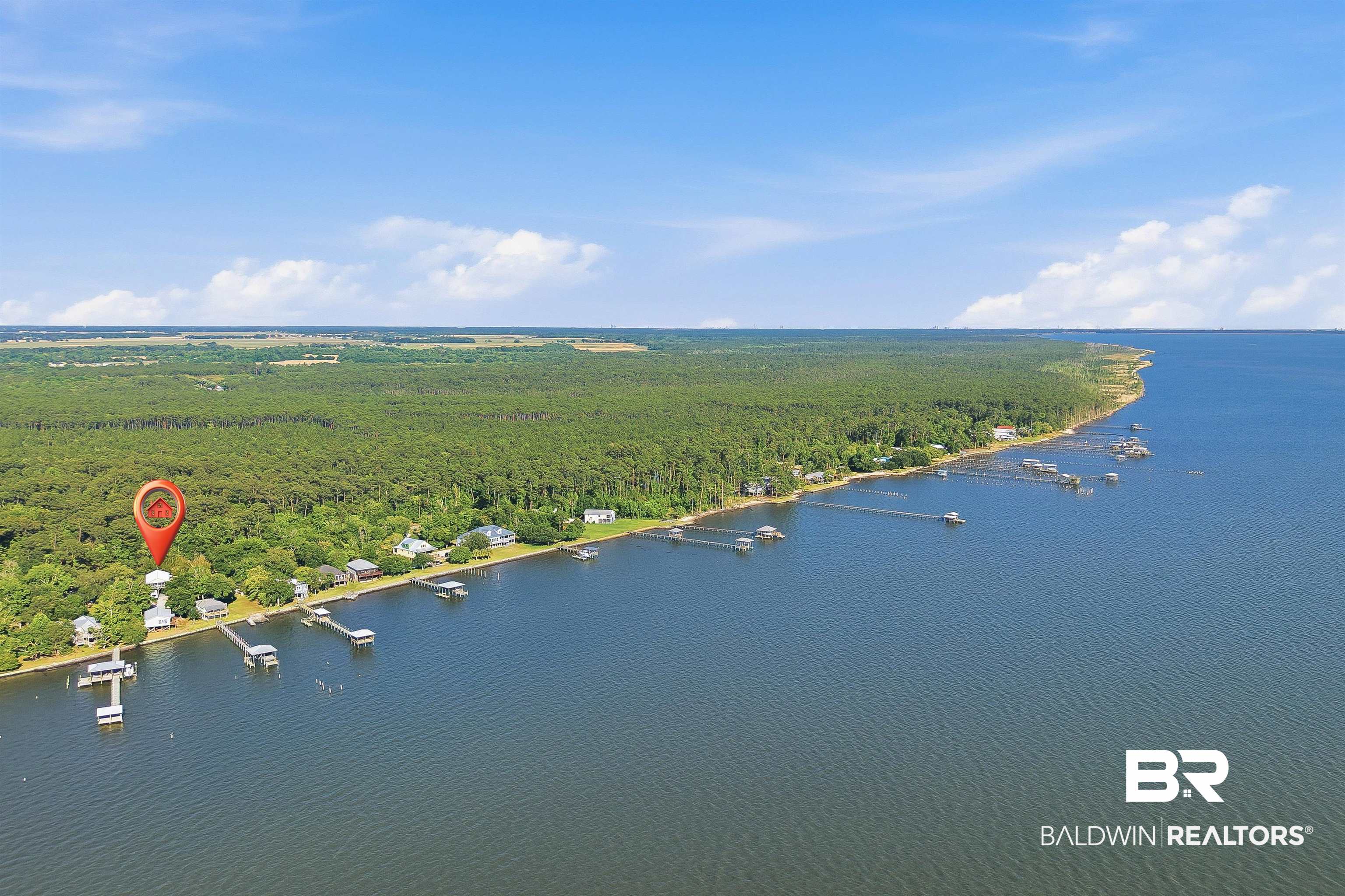 9624 North Bay Street Foley, AL 36535 - Photo 59 of 59 Waterfront property featuring a private dock and direct water access