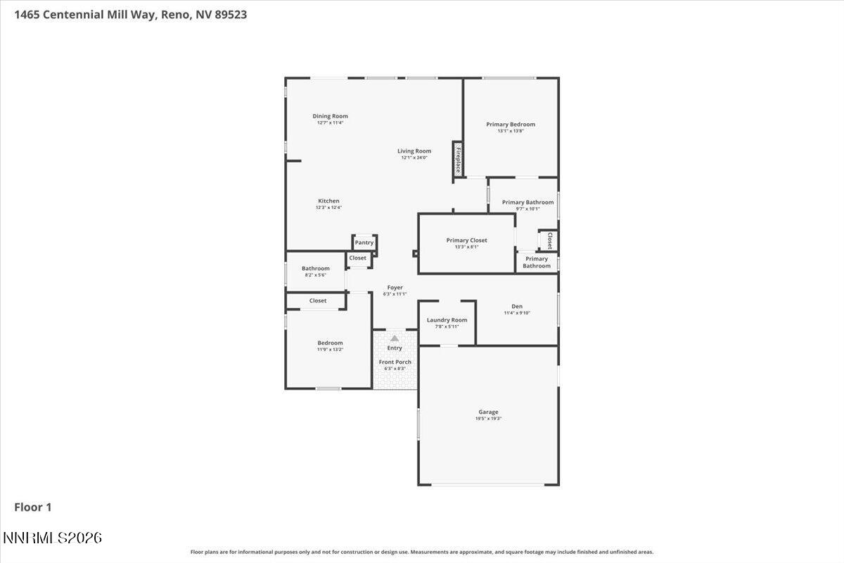 1465 Centennial Mill Way Reno, NV 89523 - Photo 34 of 41 01-Floor-1