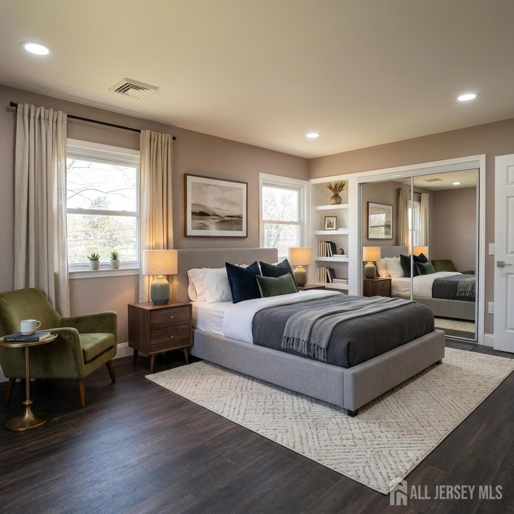 53 North Post Road West Windsor, NJ 08550 - Photo 27 of 36 a spacious bedroom with a bed and a couch