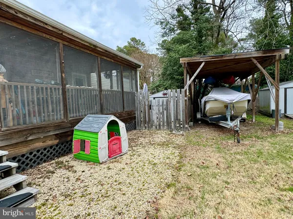 a backyard of a house