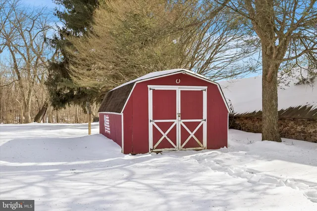 a backyard of a house