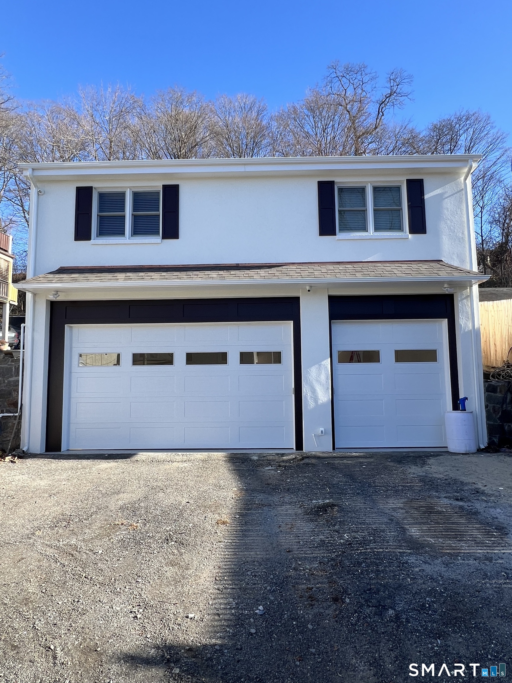a front view of a house