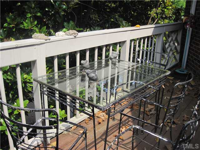 1612 Oberlin Road, Unit 5 Raleigh, NC 27608 - Photo 20 of 25 Perched on the deck, graced by the sprawling magnolia tree, you can grill out and dine in privacy. Patio/Deck