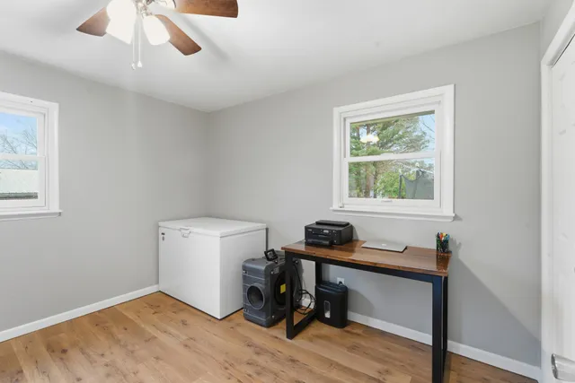 wooden floor in an empty room