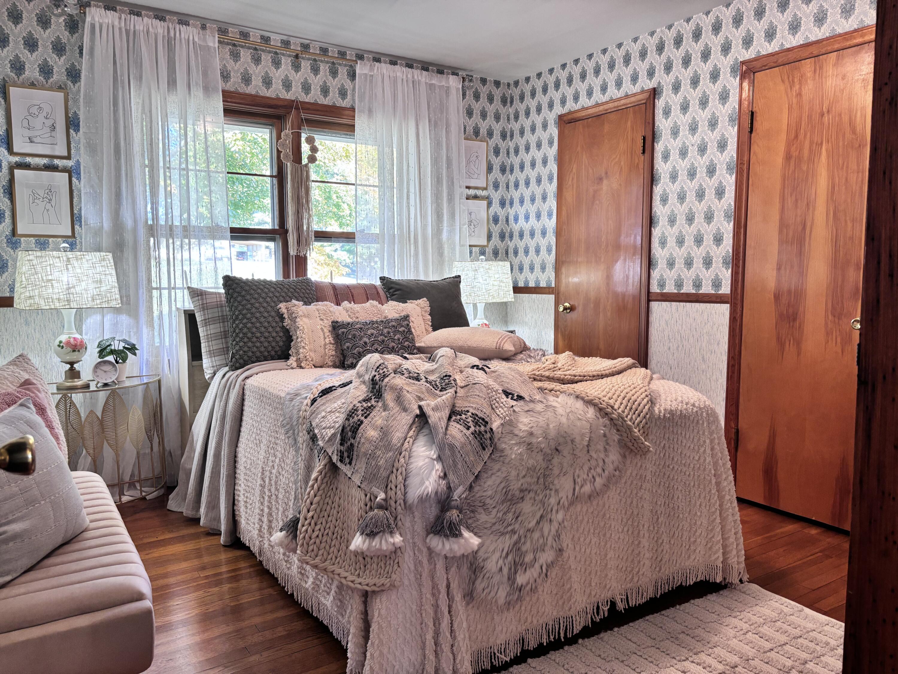 2066 Webbs Mill Road North Floyd, VA 24091 - Photo 54 of 63 a bedroom with a bed and windows