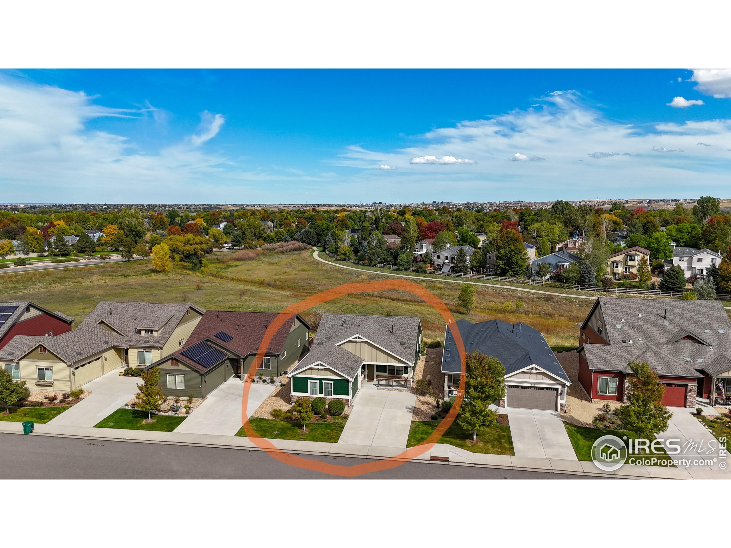 671 Brennan Circle Erie, CO 80516 - Photo 26 of 26 an aerial view of a house