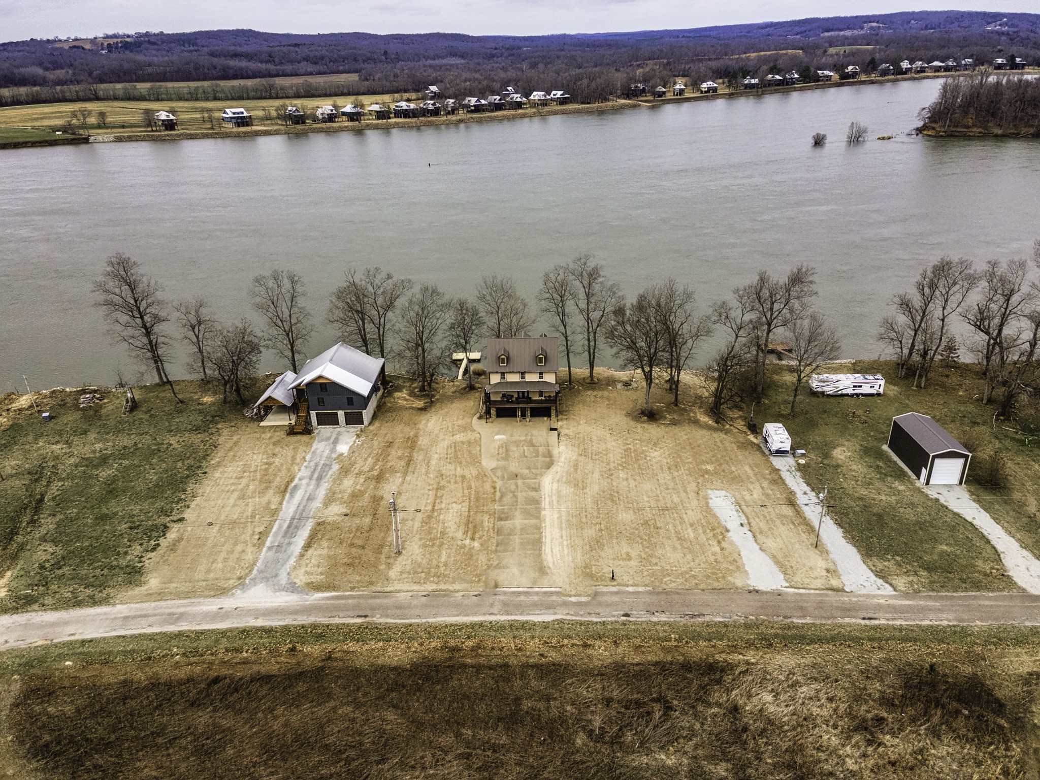 1705 Col James Hardin Road Clifton, TN 38425 - Photo 41 of 53 a view of a lake with houses