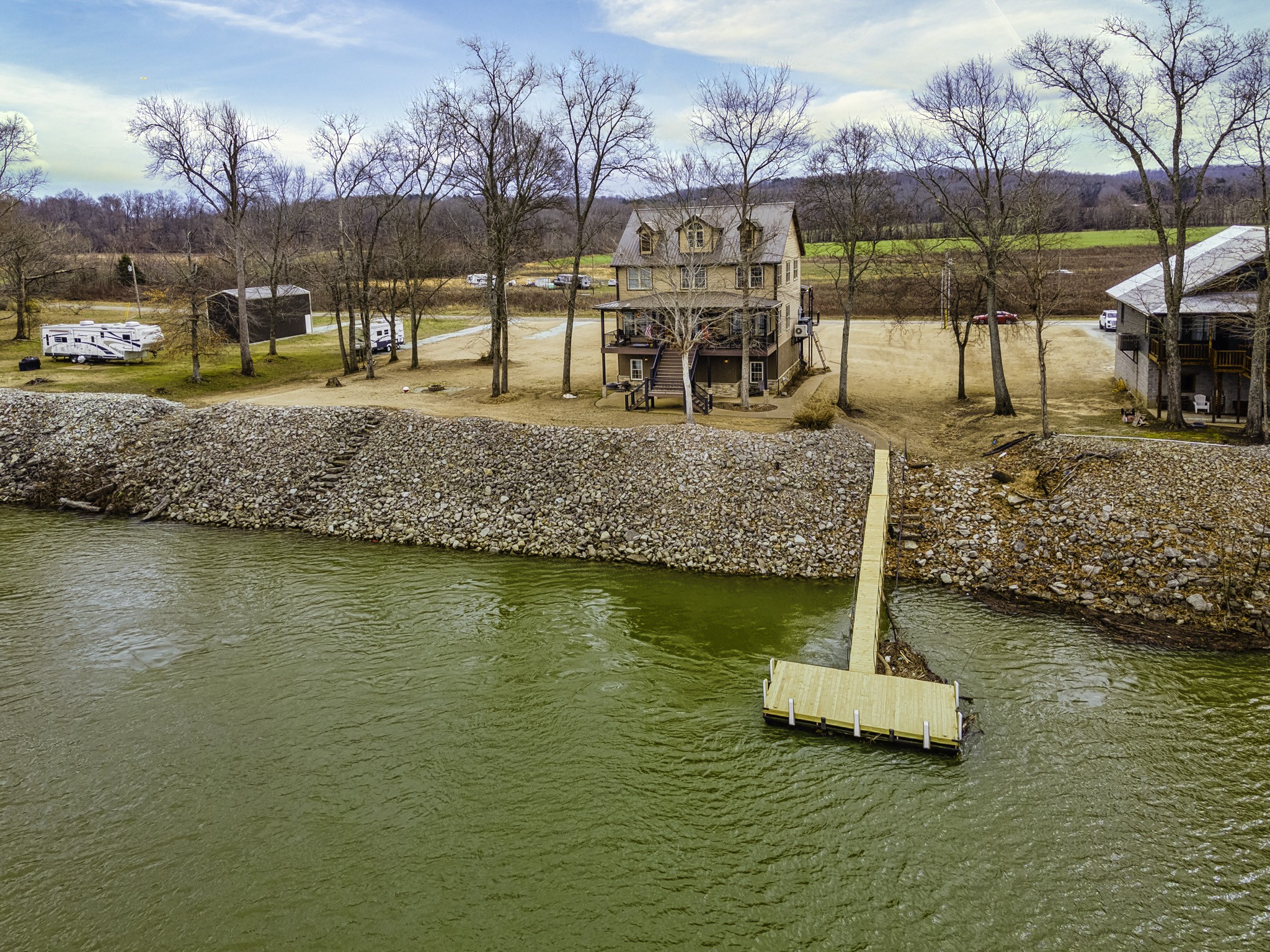 1705 Col James Hardin Road Clifton, TN 38425 - Photo 53 of 53 a view of a lake with houses
