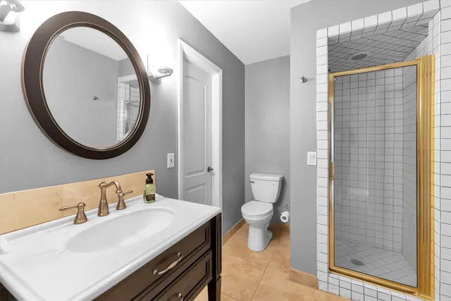 a view of a park with trees