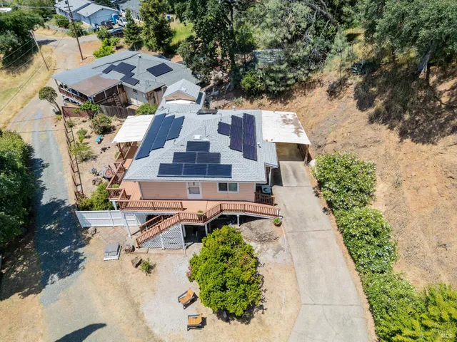 a view of swimming pool with a yard