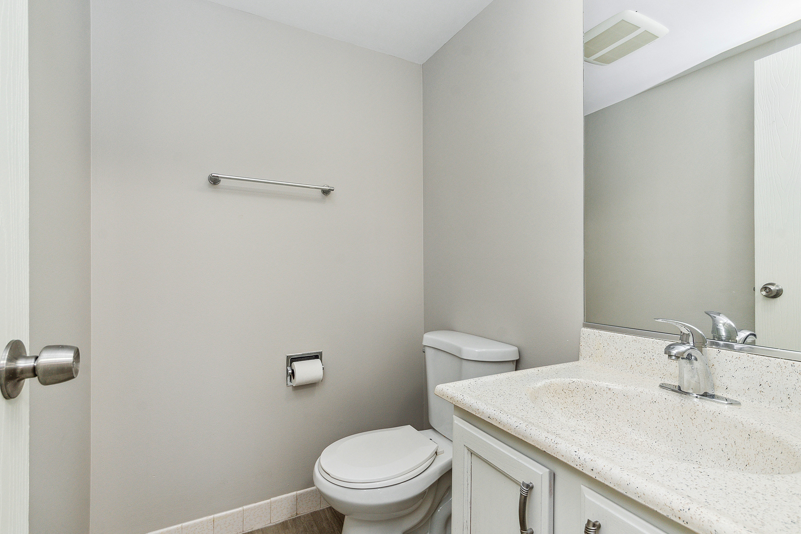 254 East Bailey Road, Unit M Naperville, IL 60565 - Photo 20 of 27 a bathroom with a sink a toilet and a mirror
