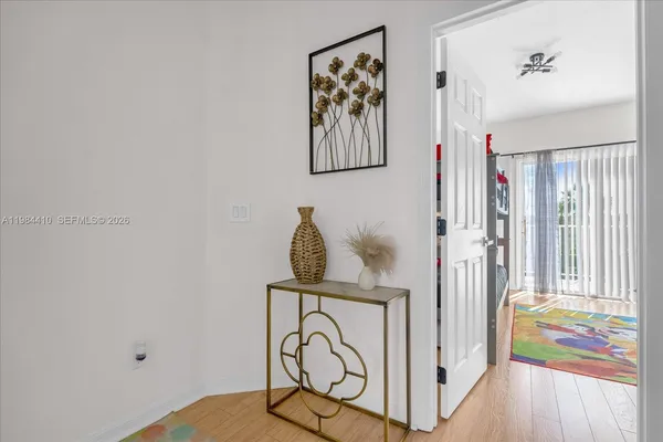 wooden floor with a window