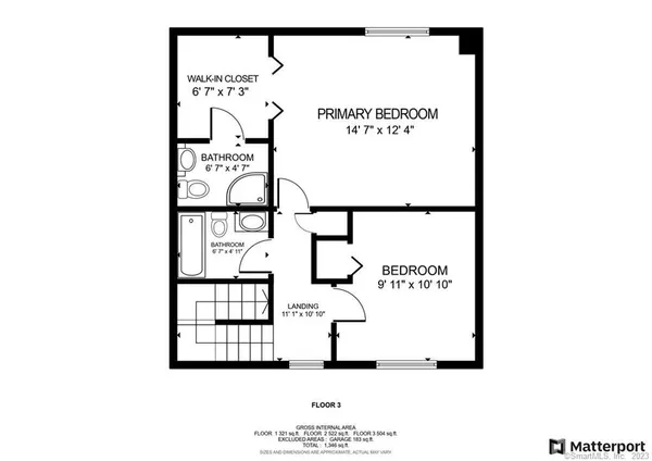 a picture of a bench in front of a door