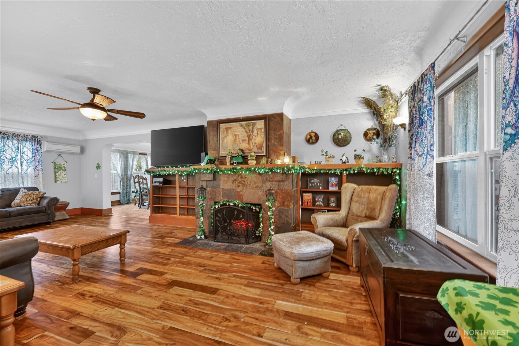 1533 Northcliff Road Shelton, WA 98584 - Photo 5 of 37 a living room with furniture and a wooden floor