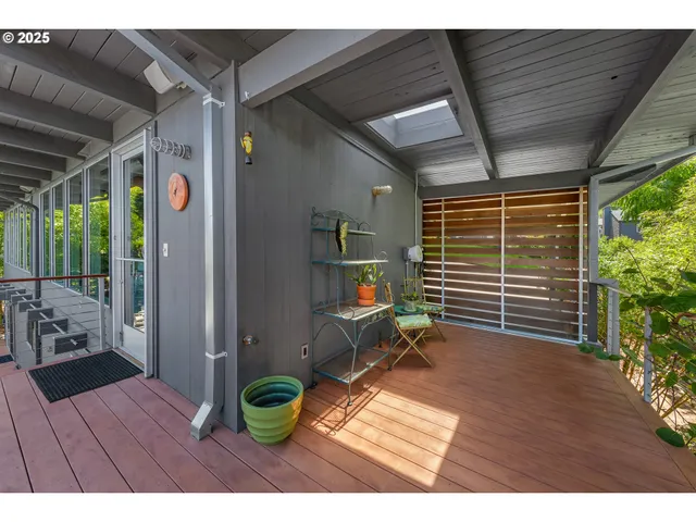 a view of outdoor space and deck