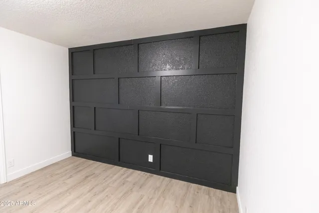 a view of wooden cabinets