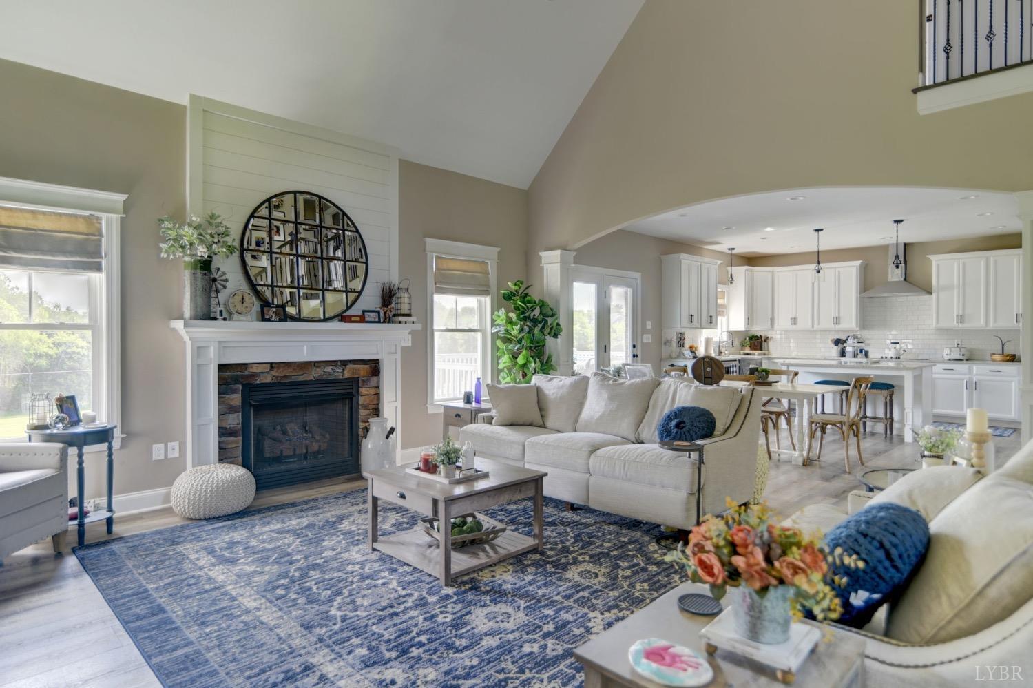 2667 Bellevue Road Forest, VA 24551 - Photo 15 of 55 a living room with furniture and a fireplace