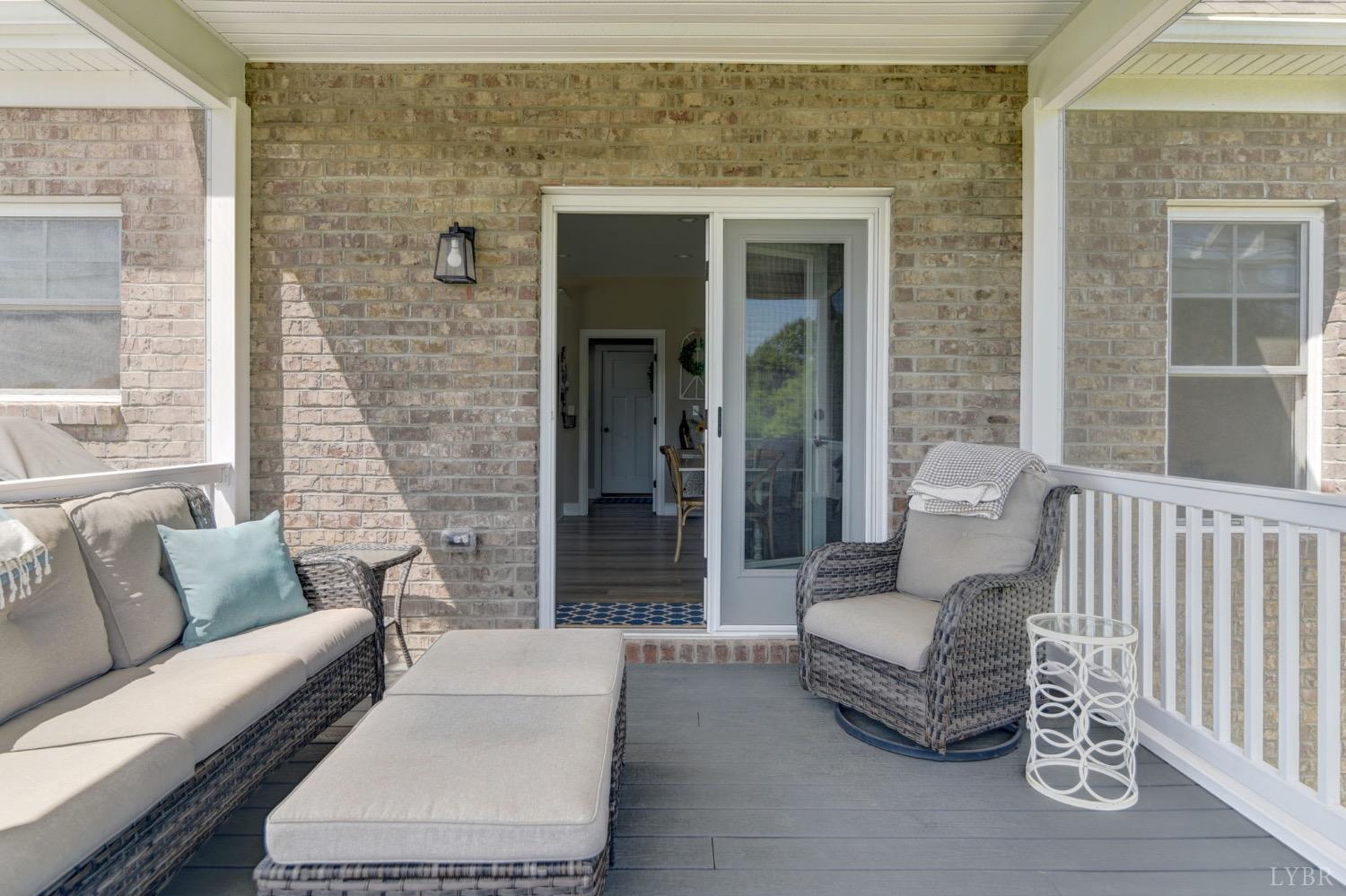 2667 Bellevue Road Forest, VA 24551 - Photo 30 of 55 a balcony with furniture and a couch