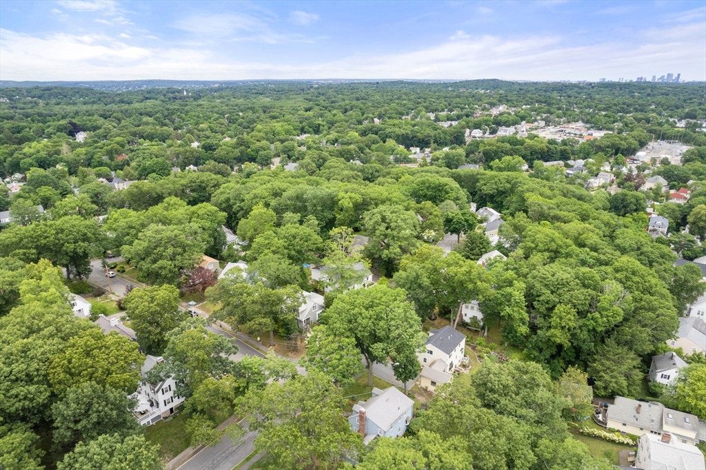 23 Hemlock Road Newton, MA 02464 - Photo 42 of 42 an aerial view of residential houses with outdoor and green space