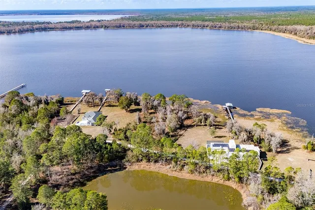 a view of a water pond with a lake view