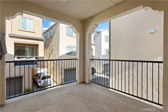 a view of a hallway with closet