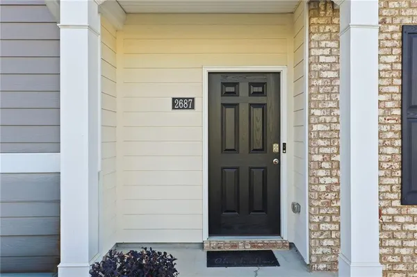 a view of front door