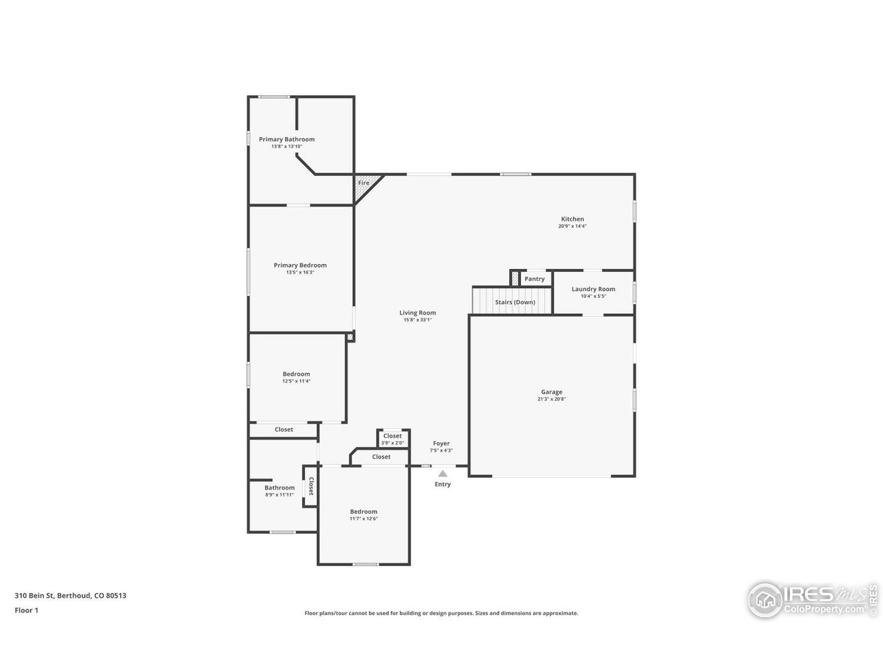 310 Bein Street Berthoud, CO 80513 - Photo 29 of 31 a picture of floor plan