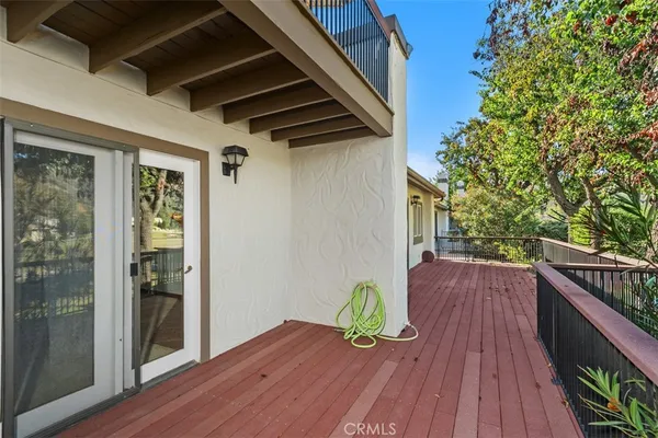a view of a house with a deck