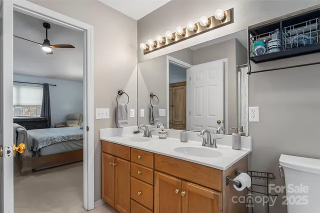 a view of a dining room with furniture and toys