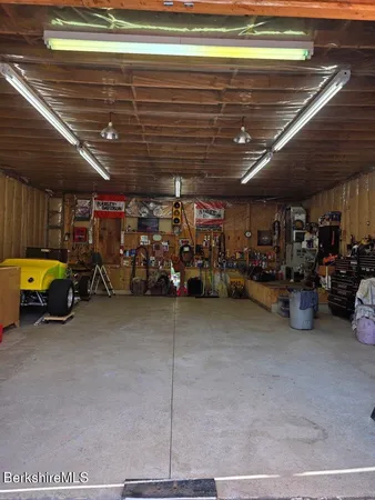 a view of room with gym equipment