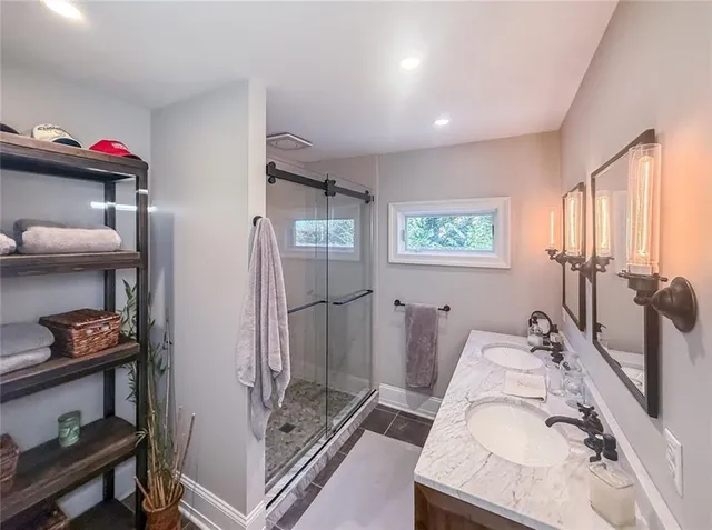 a very nice looking room with a large window