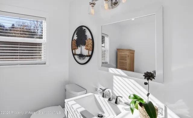 a bathroom with a toilet and a sink